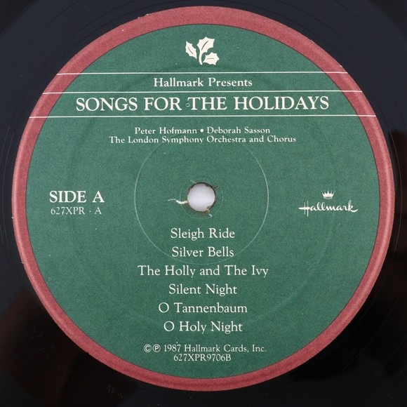 Hallmark Presents Songs For The Holidays, 1987 Christmas LP Record 627XPR9706B - Picture 8 of 16